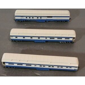 HO Scale Baltimore and Ohio Passenger Cars Mail Railway Post Office Blue White 3